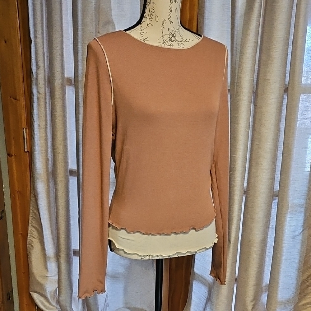 NWT Lush Soft Rust Top